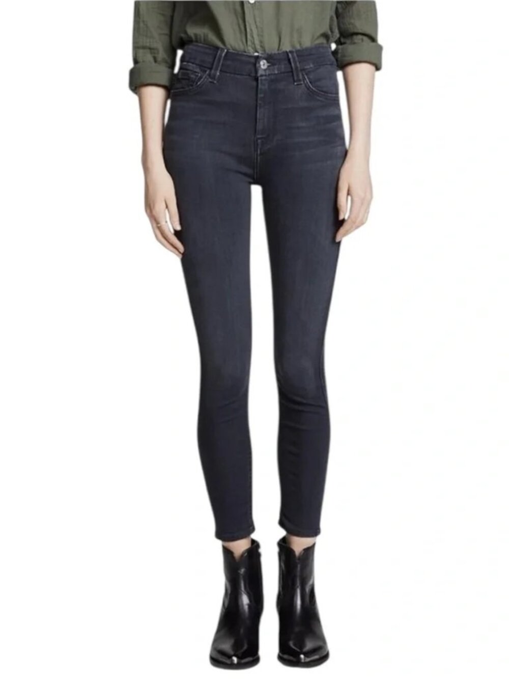 7 For All Mankind Jean Aubrey Luxe Vintage High Waist Size 27